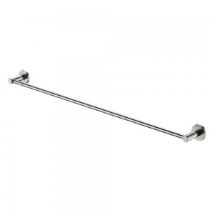 Kaya Single Towel Rail, 900mm, Brushed Nickel